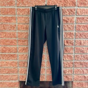 adidas Black Joggers with White Side Stripes
